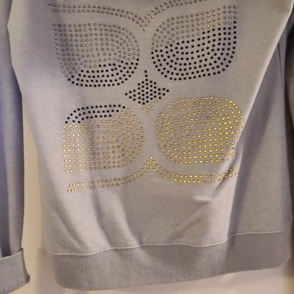 BCBGMAZARIA Studded Hoodie and Pant Set Size S in Gray (Pre-Owned) - Picture 2 of 7